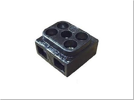 Клемная колодка  карболитовая 2х2 6 кв. мм.