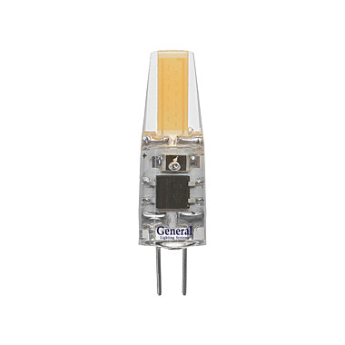 Лампа светодиодная. General GLDEN  G4- 7-C  7Вт 12В 6500К силикон COB