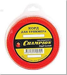 Леска для триммера 2,0мм х  15м (Витой квадрат)  // Champion 