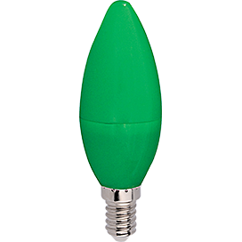 Лампа светодиодная Ecola  candle 6Вт Е14 свеча зеленая