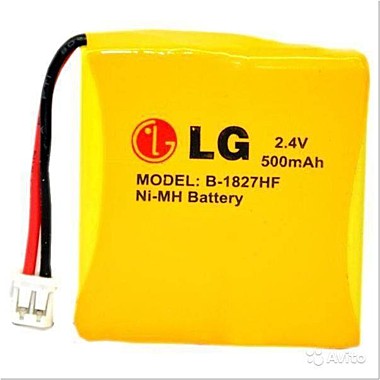 Аккумулятор телеф. LG B-1827 2,4v  500mA