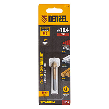 Зенковка d- М  5 (4,2мм) // DENZEL 