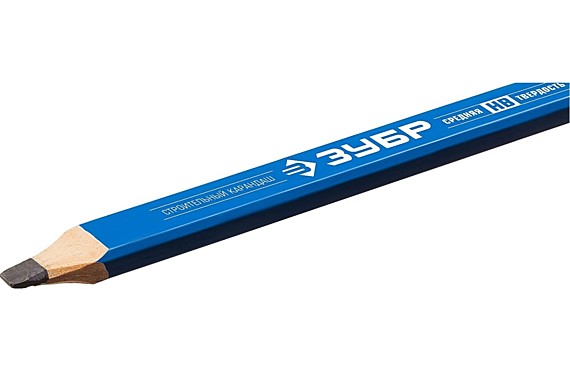 Карандаш строительный КСП 180мм (тв. НВ)  // ЗУБР