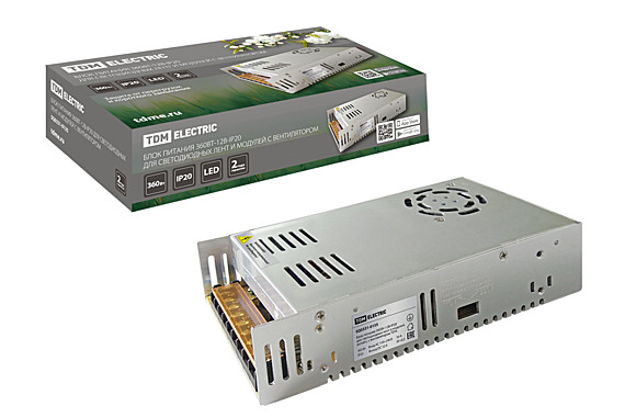 Блок питания для LED ленты 12-360 DC 16,5А 12V 360W IP20