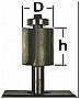 Фреза по дереву  1120  d-20мм, h-40мм, (ножка d-8мм)
