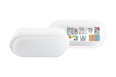 Светильник светодиодный TDМ LED ЖКХ ДПП 3801, 18Вт, 4000К, 196х97х57мм, белый овал Народный