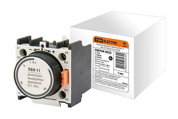 Приставка контактная  ПВН-11 (задержка вкл. 0,1-30сек) 1з+1р TDM