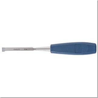 Стамеска , плоская, пластм-я, синяя ручка    10мм // СИБРТЕХ