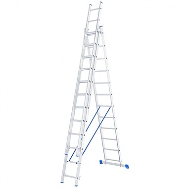 Лестница 3-и секции (3 по 12 ступ.), алюмини-я (3,38х 7,86х0,45м)