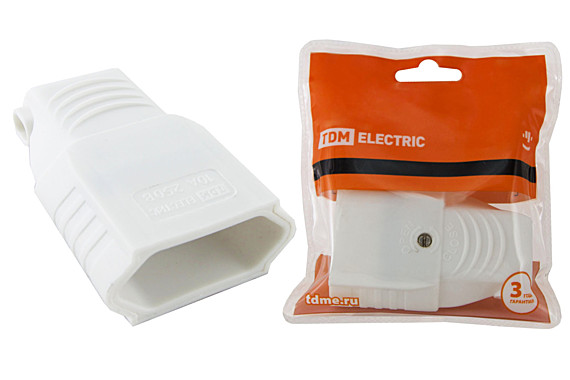 Розетка кабельная 2П 10А 250В с з/ш (под евровилку)