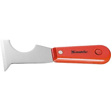 Шпатель-скребок сталь, пластмассовая ручка//MATRIX