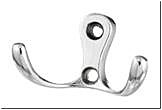 Мебель. Крючок 2-х рожковый Н-30мм.(хром) ZY-110M