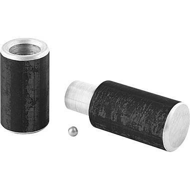 Петля приварная, гаражная с шаром (1шт.)   d- 22мм, L-120мм