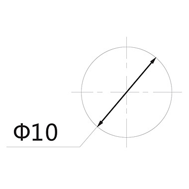 Индикатор 10мм 220В с отражателем //REXANT